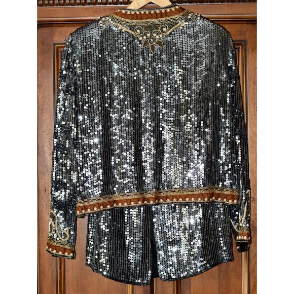 Judith Ann Creations for I Magnin Haute Couture 100% Silk 3pc Skirt Suit Size M - Picture 8 of 16